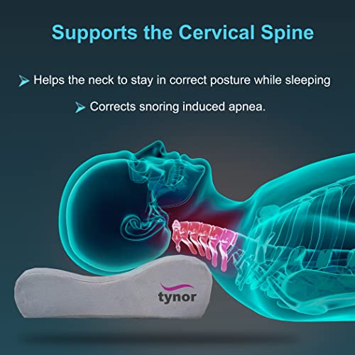 Tynor Contoured Cervical Pillow B-19 | Neck Support & Pain Relief (Universal)