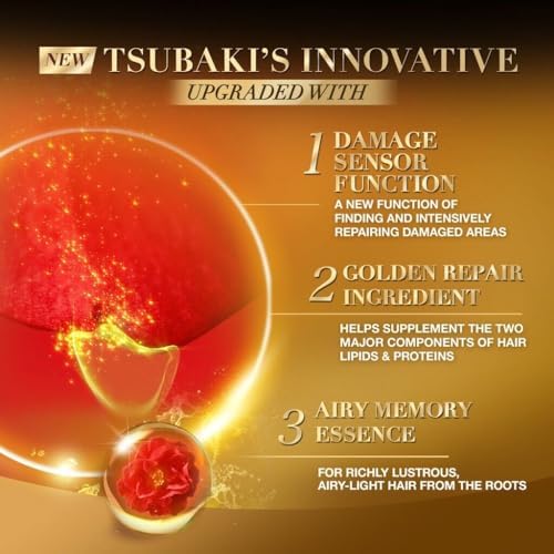 TSUBAKI Premium Volume & Repair Shampoo and Conditioner Set 450MLx2 - Complete Japanese Hair Care Beauty Set