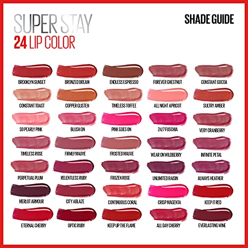 Maybelline Super Stay 24H Liquid Lipstick - Frosted Mauve, Long-Lasting & Moisturizing