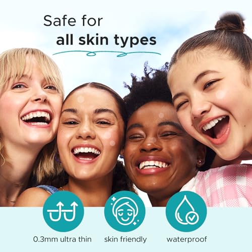 TKTK Acne Patch Pimple Patch - 4 Sizes, 140 Patches with Tea Tree & Calendula Oil