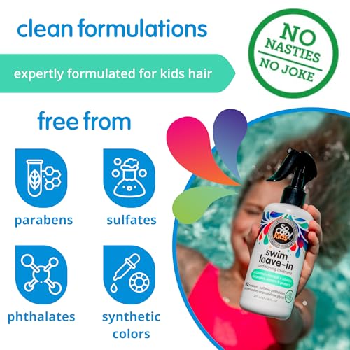 SO COZY Swim Leave-In Treatment & Conditioner with Activated Charcoal - Pool, Saltwater & Sun Protection - 8 oz