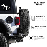 Michigan Great Lakes Vinyl Decal Sticker for Car Window Bumper - 6 Inches Wide White