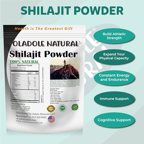Oladole Organic Raw Shilajit Powder – 100g Pure Mineral Source