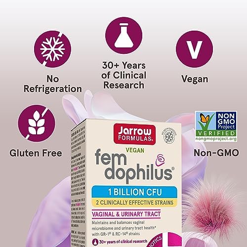 Jarrow Formulas, Vegan Fem Dophilus®, 1 Billion CFU, 30 Veggie Capsules