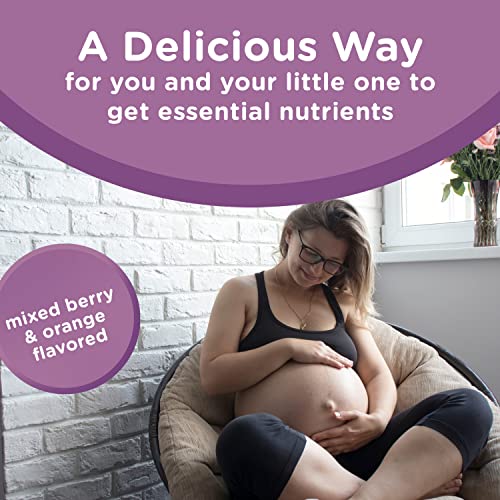 Centrum Prenatal Multivitamin Gummies with DHA and Folic Acid, Mixed Berry Orange, 60 Gummies