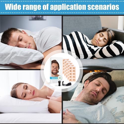 Maproti 30 Pack Intake Nasal Strips for Anti-Snoring & Better Breathing