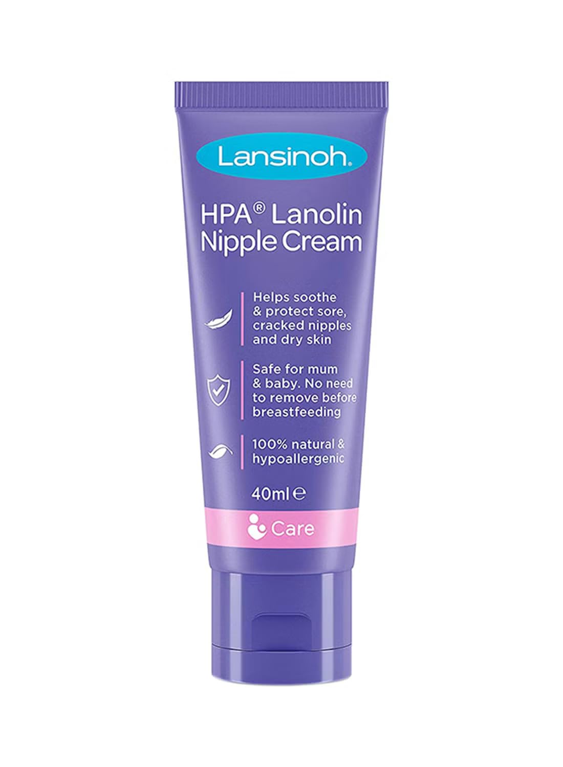 Lansinoh HPA Lanolin Nipple Cream 40g - Soothes Sore Nipples for Breastfeeding Moms