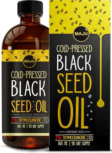 Maju Superfoods Black Seed Oil - 16oz Triple Thymoquinone Cold Pressed Turkish Nigella Sativa