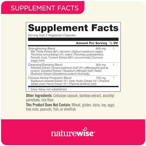 NatureWise Liver Detox & Cleanse Supplement - Triple Repair Formula for Toxin Removal