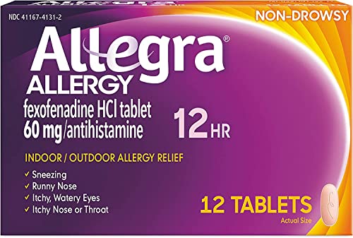Allegra Allergy Tablets 12 Hour Formula - 36 Count (Pack of 3)