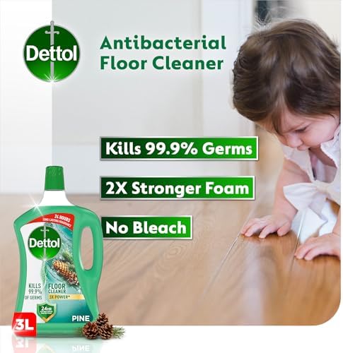 Dettol Power Floor Cleaner, Pine Scent (3L)