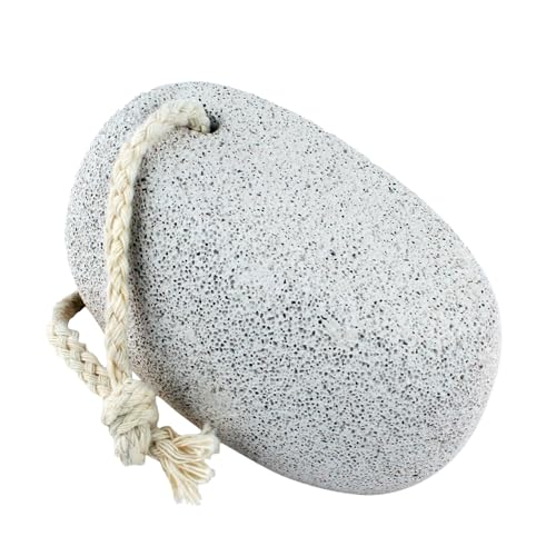 Vega Oval Shaped White Pumice Stone - Natural Exfoliator for Smooth Skin