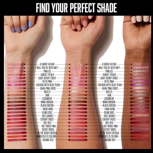 wet n wild Silk Finish Lipstick - Hydrating Rich Buildable Lip Color, Dark Pink Frost, Cruelty-Free & Vegan