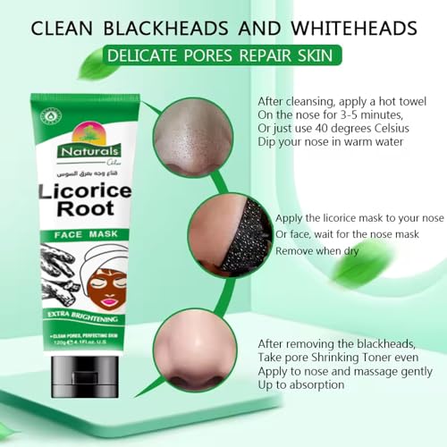 Naturals Licorice Exfoliating Mask - 120g | Brightening & Smoothing Skin Care