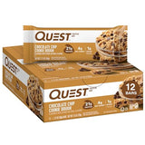 Quest Nutrition Chocolate Chip Cookie Dough Protein Bar, High Protein, Low Carb, Gluten Free, Soy Free, Keto Friendly, 12 Count
