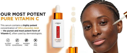 L'Oreal Paris Revitalift Derm Intensives Derm Grade 12% Vitamin C + E + Salicylic Serum, 1.0 Fl. Oz.