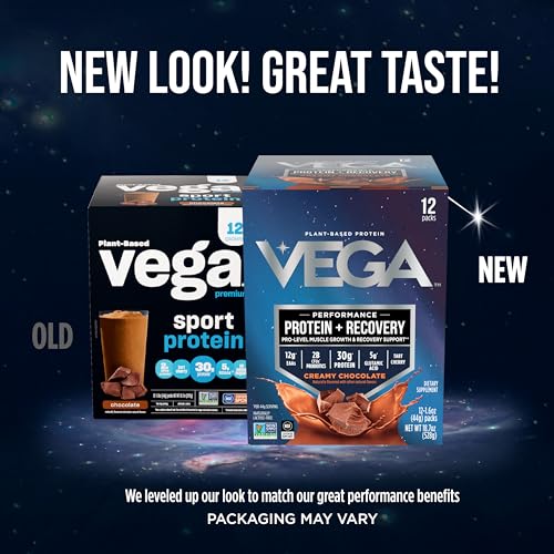 Vega Chocolate Protein Bars - Plant-Based, 12-Pack, 1.6oz Each