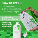 CeraVe Hydrating Cream To Foam Cleanser, Makeup Remover & Dry Skin Wash Refill, Fragrance-Free