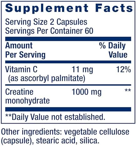Life Extension, Creatine Capsules, 120 Capsule