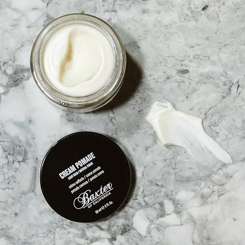Baxter California Cream Pomade - White Medium Control Hair Styling for Men