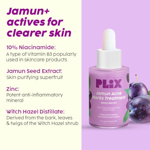 PLIX THE PLANT FIX Jamun Salicylic Acid Acne Treatment Combo: Cleanser, Serum & Moisturizer