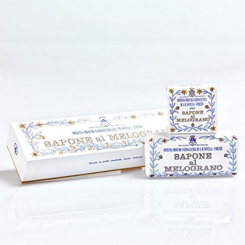 Santa Maria Novella Pomegranate Scented Soap - 3 Pack