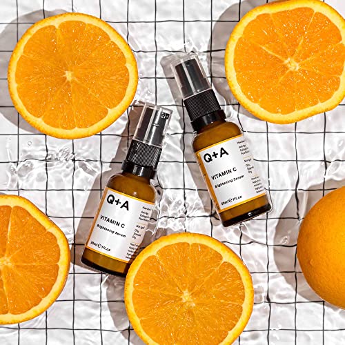 Q+A Vitamin C Brightening Serum - Antioxidant-Rich Hydrating Face Serum (30 ml)