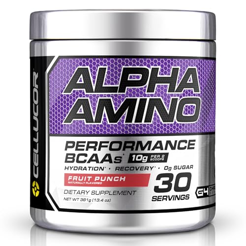 Alpha Amino Performance BCAAs Powder – Fruit Punch – 13.4 oz (381g) – Muscle Support & Recovery
