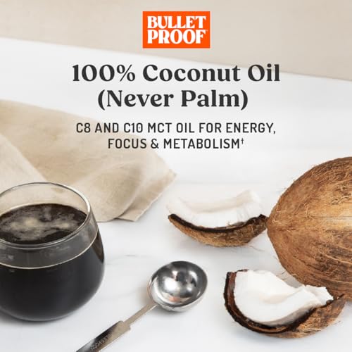 Bulletproof Single Upgraded MCT Oil, 16 oz | Pure Brain-Boosting C8 & C10 MCTs