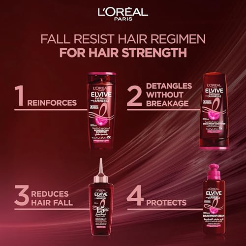 L’Oréal Paris Elvive Full Resist Shampoo and Conditioner Set, 400 ml + 200 ml for Weak & Fragile Hair Types