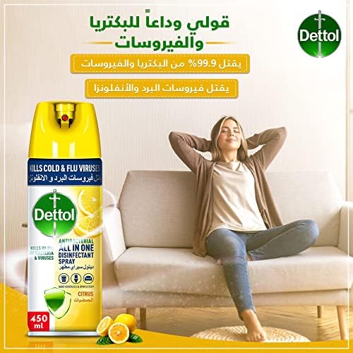 Dettol Multi-Purpose Disinfectant Spray - Citrus Scent (450ml)