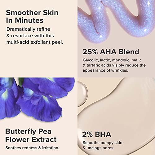Paula's Choice SKIN PERFECTING 25% AHA + 2% BHA Exfoliant Peel - 30ml | Rinse-off Face Exfoliant for Sun Damage & Pore Cleansing