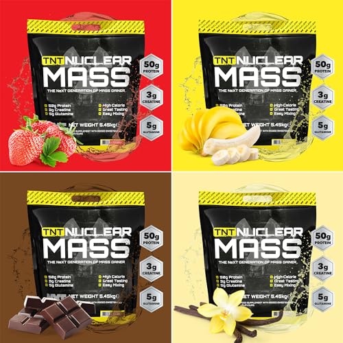 NXT Nutrition TNT Nuclear Mass - Chocolate - 5.4kg - High Protein - High Carbohydrates - Mass Gainer