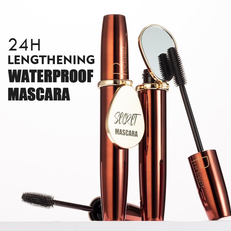 SKY-TOUCH Waterproof Mascara - Volumizing & Lengthening - Black - Long Lasting