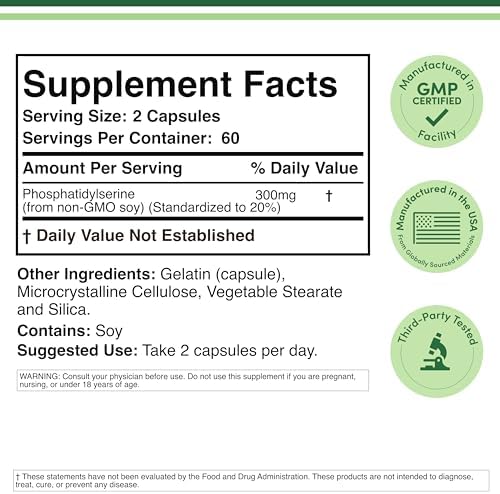 PhosphatidylSerine Supplement 300mg Per Serving