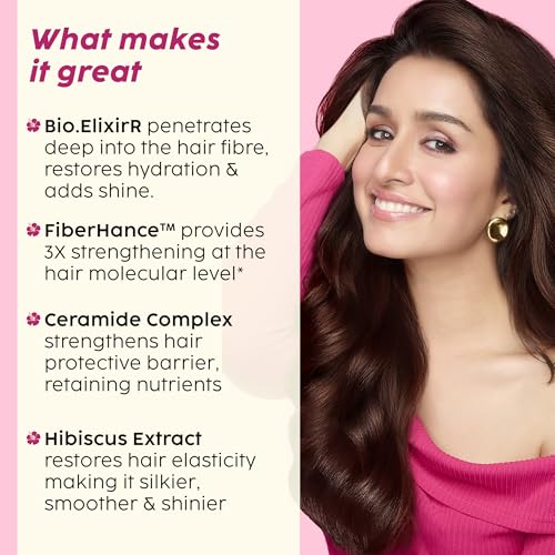PLIX Hibiscus Frizz Control Hair Serum (50ml) | 13 Oils & Fiberhance for Smooth, Strong Hair