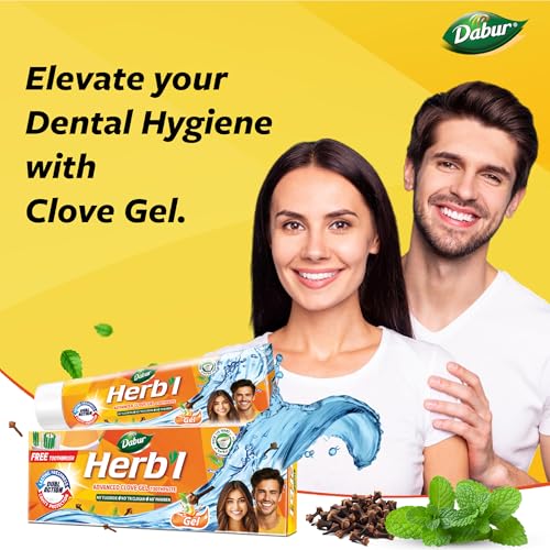Dabur Herbal Advanced Clove Gel Toothpaste for Cavity Protection - 150g