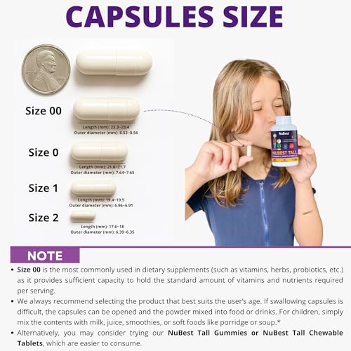 NuBest Tall - Natural Growth Formula for Kids & Teens - Bone Strength & Healthy Growth Supplement - 1 Pack