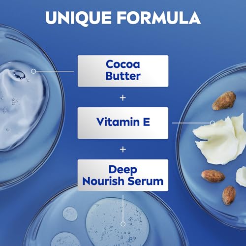 NIVEA Nourishing Body Lotion for Dry Skin with Cocoa Butter & Vitamin E 3x400ml