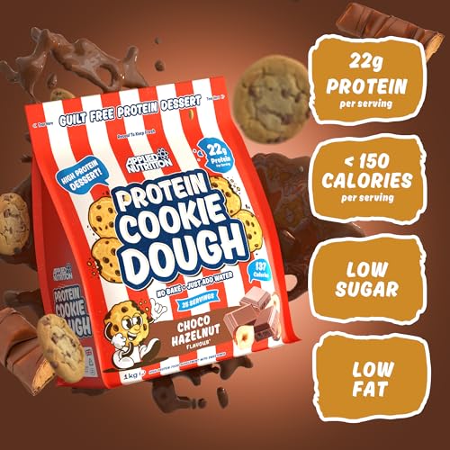 Applied Nutrition Protein Cookie Dough 1kg - High Protein Snack, 22g Protein Per Serving - Low Calorie, Ready-to-Eat Treat - Choco Bueno
