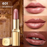 L'Oréal Paris Color Riche Satin Nude Lipstick - Silky Finish, 12H Moisture, 75% Nourishing Ingredients - 601 Worth It (4g)