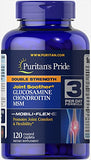 Puritan's Pride Glucosamine Chondroitin Joint Soother with MSM, 120 Caplets