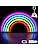 XIYUNTE Neon Rainbow Light - USB or Battery Powered LED Wall Decor for Bedroom, Dorm, Party & Wedding