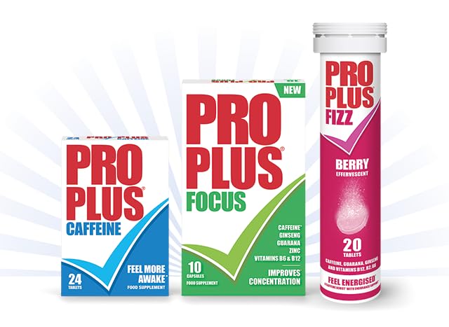 PRO PLUS 48 Sugar-Free Caffeine Tablets - Energy & Focus Supplement