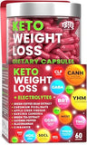 Keto Weight Loss Diet Pills, Natural Appetite Suppressant, Fat Burner for Women and Men with Apple Cider, Green Coffee Bean Extract, Curb Cravings & Hunger, Metabolism Booster Supplement - 60 Capsules