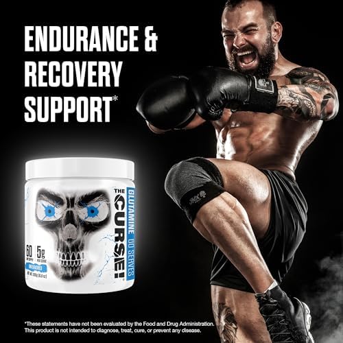 JNX SPORTS The Curse! Glutamine Powder (Unflavored, 60 Servings)