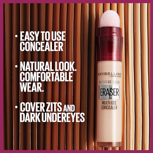 Maybelline Instant Anti Age Eraser Eye Concealer, 11 Tan, Dark Circles & Blemish Concealer
