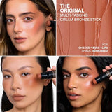 Nudestix Nudies Matte Cream Bronzer - 3-in-1 Face, Eyes & Lips Colour (Sunkissed)