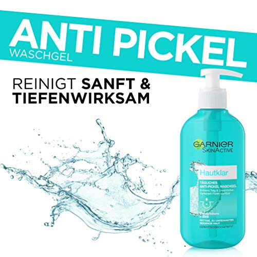 Garnier Skin Clear Facial Cleansing for Blemished Skin, Pore Refining, with Salicylic Acid and Zinc, 200ml