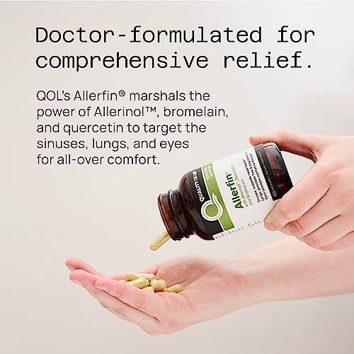 Allerfin 60 VCapsules by Quality of Life Labs - Advanced Allergy Support Formula